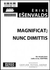 Magnificat; Nunc Dimittis SSATTBB choral sheet music cover
